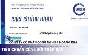 Tiêu chuẩn của lưới thép hàn